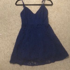 Royal blue lace dress